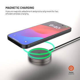 Bezdrôtová nabíjačka FIXED MagPad Slim s Qi2, MagSafe, 15W 

 obrázok produktu 2 z 11