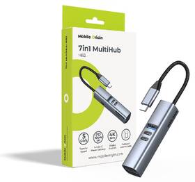 USB Hub Mobile Origin 7in1 MultiHub HB2 sivý

 obrázok produktu 9 z 9