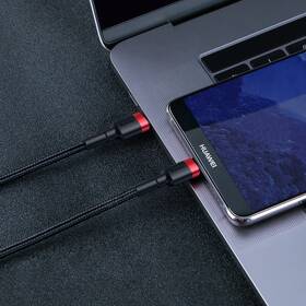 Kábel Baseus Cafule USB-C/USB-C, PD 2.0 60W, 1m čierny/červený

 obrázok produktu 6 z 7