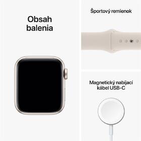 Inteligentné hodinky Apple GPS 40mm hviezdne biely hliník - hviezdne biely športový remienok 

 obrázok produktu 7 z 7