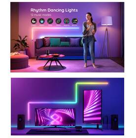 Dekoratívne LED Govee Glide (8+4) SMART LED, TV, Gaming, Home - RGBIC 

 obrázok produktu 2 z 9
