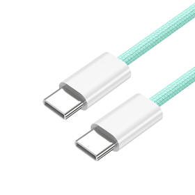 Kábel Cubenest USB-C/USB-C, 60W, 1m, 4 ks biely/modrý/zelený/ružový

 obrázok produktu 11 z 12