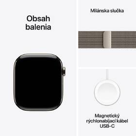 Inteligentné hodinky Apple GPS + Cellular 46mm prírodný titán - prírodný milánsky ťah - M/L 

 obrázok produktu 7 z 7