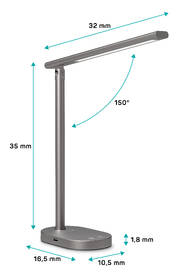 Stolná lampa Connect IT Shine sivá

 obrázok produktu 4 z 6
