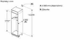 Chladnička s mrazničkou Bosch KIV86NSE0 

 obrázok produktu 11 z 15