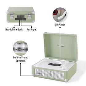 CD prehrávač Crosley Cruiser CD Player zelený

 obrázok produktu 10 z 12