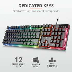 Klávesnica Trust GXT 835 Azor Illuminated CZ/SK čierna

 obrázok produktu 8 z 11
