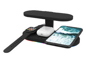 Bezdrôtová nabíjačka Canyon 5v1 pro telefon, Apple Watch, Airpods, 1x USB, UV lampa čierna

 obrázok produktu 1 z 3