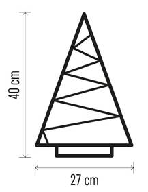 LED dekorácie EMOS 15 LED stromček s ozdobami, 40 cm, 2x AA, vnútorná, teplá biela 

 obrázok produktu 4 z 6