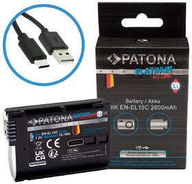 Batéria PATONA Platinum EN-EL15C 2600 mAh Li-Ion (Nikon) čierna

 obrázok produktu 4 z 5