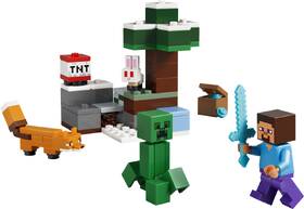 Stavebnica LEGO® Minecraft®  21583 Steve a dobrodružství v tajze 

 obrázok produktu 1 z 9