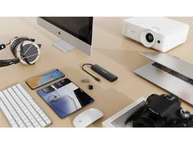 USB Hub Swissten 7-in-1 USB-C PD 100W čierny

 obrázok produktu 2 z 5