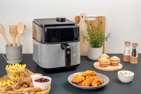 Fritéza teplovzdušná Remoska R301002 Vento SteamChef 6,3 l sivá

 obrázok produktu 9 z 15