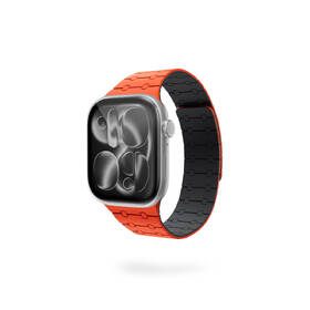 Remienok Epico Magnetic+ Silicone na Apple Watch SE (44mm)/Series 1-9 (42/44/45mm) 10-11 (46mm)/Ultra (49mm) oranžový

 obrázok produktu 1 z 3