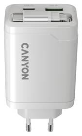 Nabíjačka do siete Canyon OnCharge 65RC White, USB-C, 65W PD, QC, EU biely

 obrázok produktu 3 z 7