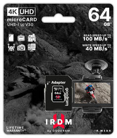 Pamäťová karta Goodram MicroSDXC 64GB UHS I U3 + adaptér 

 obrázok produktu 1 z 1