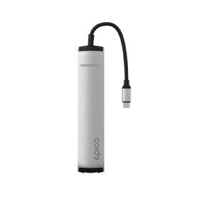 USB Hub Epico 6in1 Slim 8K USB-C/1× USB-C, HDMI, 3× USB 3.0 strieborný

 obrázok produktu 2 z 5