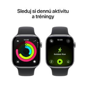 Inteligentné hodinky Apple GPS + Cellular 46mm kozmicky sivý hliník - čierny športový remienok - M/L 

 obrázok produktu 3 z 7