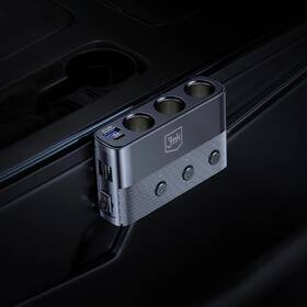 Adaptér do auta 3mk Car Power Splitter 120W čierny

 obrázok produktu 3 z 4