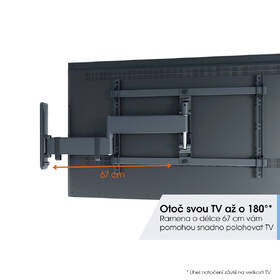 Držiak na TV Vogel’s TVM 3643W polohovateľný, pre uhlopriečky 40" až 77", nosnosť 35 kg biely

 obrázok produktu 5 z 13