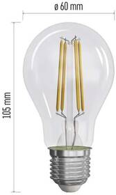 LED žiarovka EMOS Filament klasik, 5W, 1060lm, E27, teplá biela, 3 ks 

 obrázok produktu 13 z 13