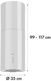 Odsávač pár Klarstein Beretta WHT 

 obrázok produktu 3 z 5