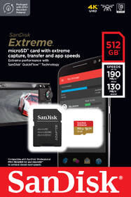 Pamäťová karta SANDISK 512GB UHS-I U3 (190R/130W) + adaptér 

 obrázok produktu 2 z 2