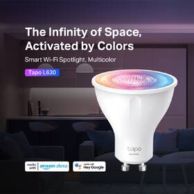 Inteligentná žiarovka TP-Link Tapo L630, Smart Wi-Fi, GU10, 3,7W, RGB 

 obrázok produktu 2 z 7