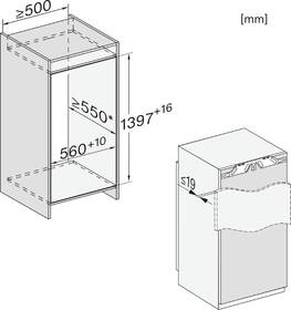 Chladnička Miele K 7473 D 

 obrázok produktu 12 z 13