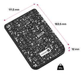 Puzdro pre čítačku e-kníh Connect IT Doodle pre PocketBook 616/627/632 (Basic Lux 4, Touch Lux 5, Touch HD3) čierne/biele

 obrázok produktu 5 z 6