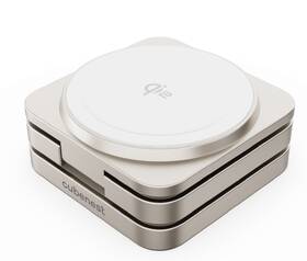 Bezdrôtová nabíjačka Cubenest SQ312 Pro, 3v1, Qi2, MagSafe - titánová 

 obrázok produktu 7 z 16