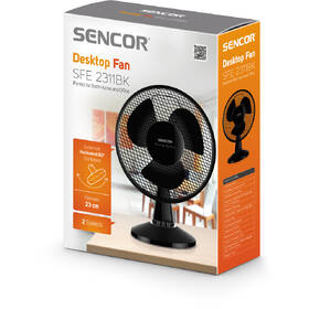 Ventilátor stolový Sencor SFE 2311BK čierny

 obrázok produktu 5 z 5
