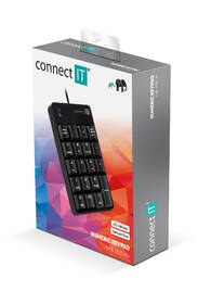Klávesnica Connect IT NumCALC CKB-0060-BK, numerická čierna

 obrázok produktu 1 z 1