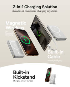 Powerbank Baseus Nomos Qi2 10000mAh 45W s káblom USB-C biely

 obrázok produktu 9 z 16