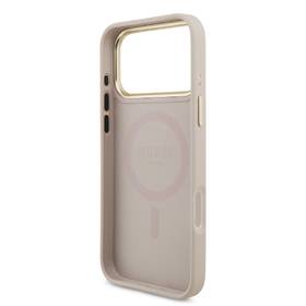 Kryt na mobil Guess 4G Strass Triangle Logo Gold Frame MagSafe na Apple iPhone 18 Pro ružový

 obrázok produktu 4 z 6