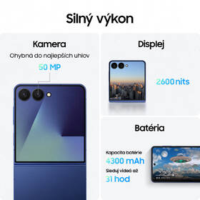 Mobilný telefón Samsung Galaxy Z Flip7 5G 12 GB / 256 GB modrý

 obrázok produktu 6 z 18