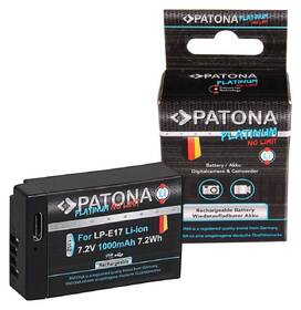 Batéria PATONA Platinum LP-E17 1000 mAh Li-Ion (Canon) čierna

 obrázok produktu 3 z 4
