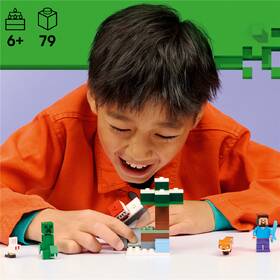 Stavebnica LEGO® Minecraft®  21583 Steve a dobrodružství v tajze 

 obrázok produktu 6 z 9