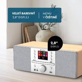 Mikro HiFi systém GoGEN IR 267 BTDAB strieborný/hnedý

 obrázok produktu 7 z 11