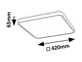 LED stropné svietidlo Rabalux ALENZO 36W, 2300 lm, stmievanie, ovládanie čierne

 obrázok produktu 2 z 3