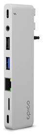 USB Hub Epico USB-C Hub Pro III strieborný

 obrázok produktu 1 z 3