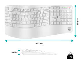 Klávesnica Connect IT For Health ErgoOffice, CZ/SK layout biela

 obrázok produktu 4 z 5