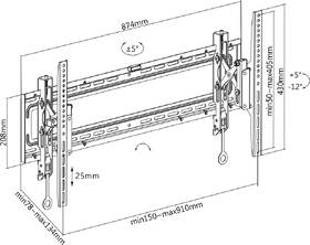 Držiak na TV STELL SHO 3630 SLIM, pre uhlopriečky 43" až 100", nosnosť 70 kg čierny

 obrázok produktu 8 z 8