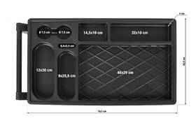 dielenský vozík G21 Cooper 6 black 

 obrázok produktu 6 z 11