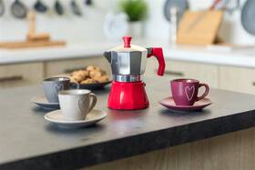 Moka kanvica BANQUET CAMPI Red 

 obrázok produktu 4 z 5