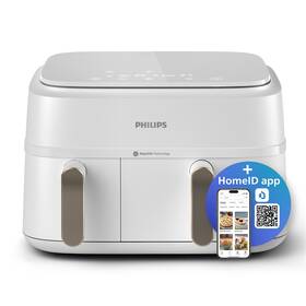 Fritéza teplovzdušná Philips Dual Basket 9 l, NA353/10 biela

 obrázok produktu 1 z 5