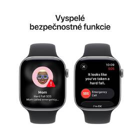 Inteligentné hodinky Apple GPS + Cellular 46mm kozmicky sivý hliník - čierny športový remienok - S/M 

 obrázok produktu 5 z 7