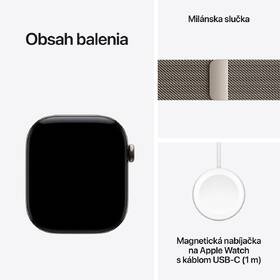 Inteligentné hodinky Apple GPS + Cellular 46 mm prírodný titán, prírodný milánsky ťah - M/L 

 obrázok produktu 6 z 6