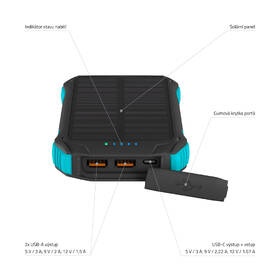 Powerbank LAMAX Journey 12 000mAh čierny/tyrkysový

 obrázok produktu 6 z 10