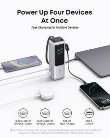 Powerbank Anker 165W Built-In USB-C and Retractable Cable 25000 mAh strieborný

 obrázok produktu 4 z 5